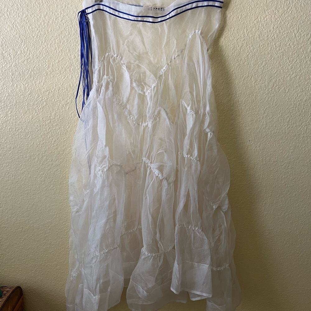 Märchen Silk Tiered Asymmetrical Skirt - Picture 3 of 13